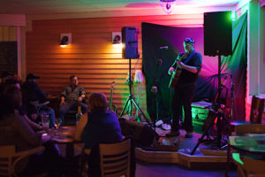 Mike Sixonate performs at Captain's Pub