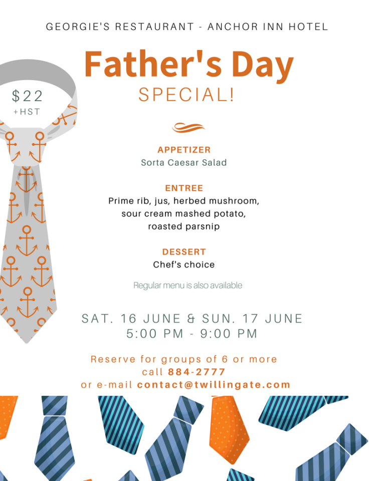 Celebrate Father's Day at Georgie's Restaurant